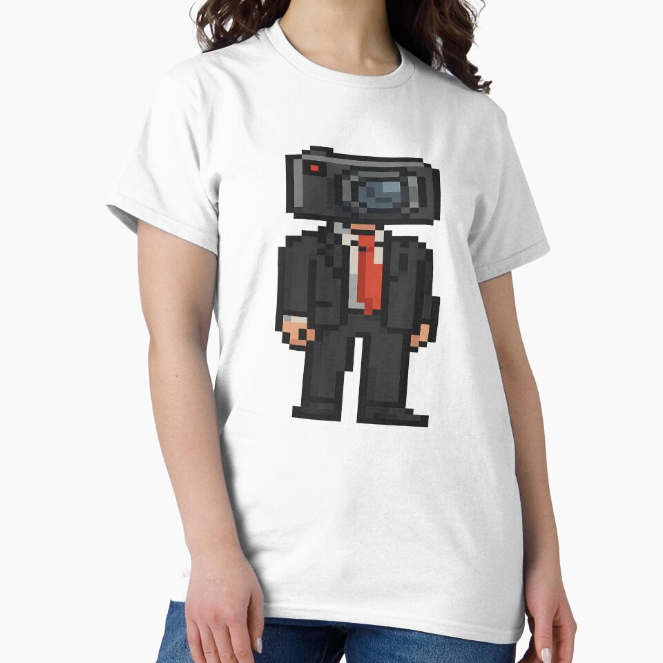 Titan CEO in Pixel Mode – Retro Surveillance by artist-for-you