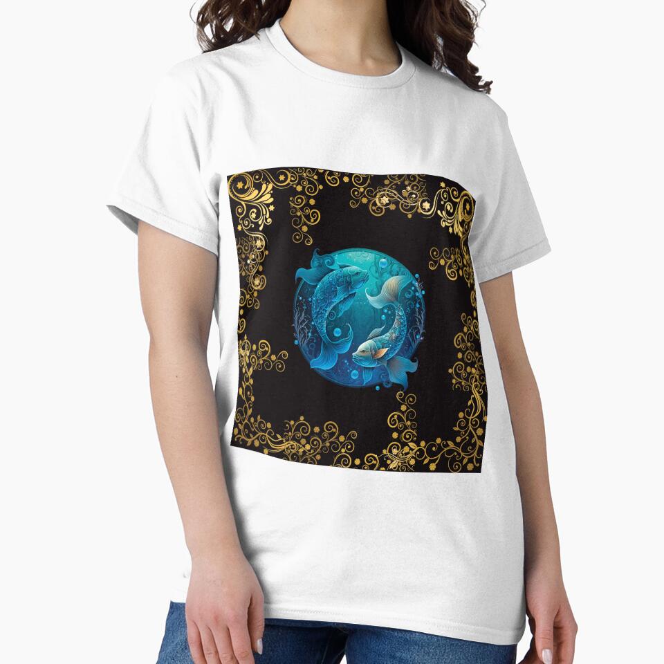 PISCES ZODIAC SIGN ON BLACK FONT by ORIGENcreate