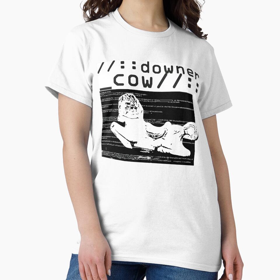 downer cow band t shirt pony edition by GlitchScape