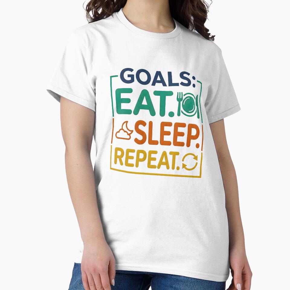 motivational art, sleep lover, repeating phrases, eat sleep repeat by TrueArtVibes