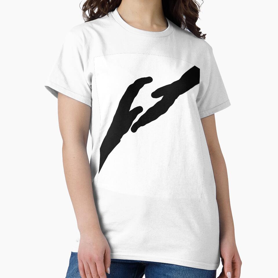 Minimalist Hands Touching Line Art | Human Connection Aesthetic | Abstract Emotional Design by DesignYourWaystore