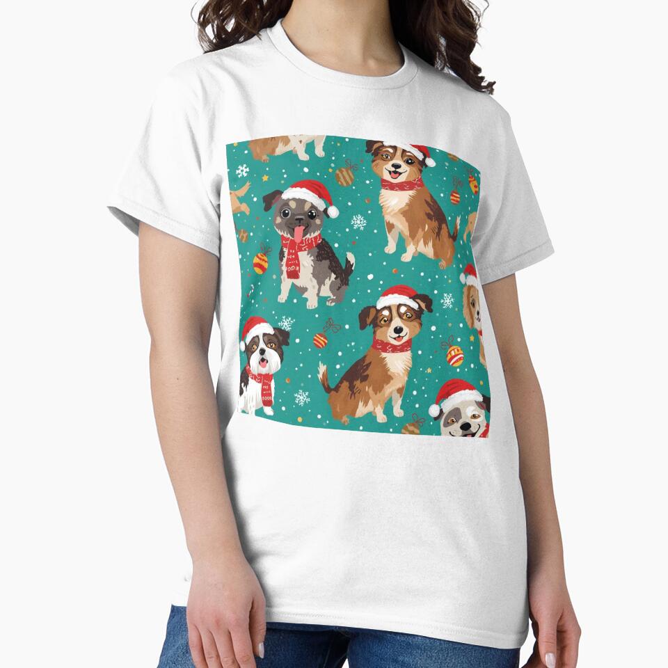 Christmas pattern puppies by JosueShop101