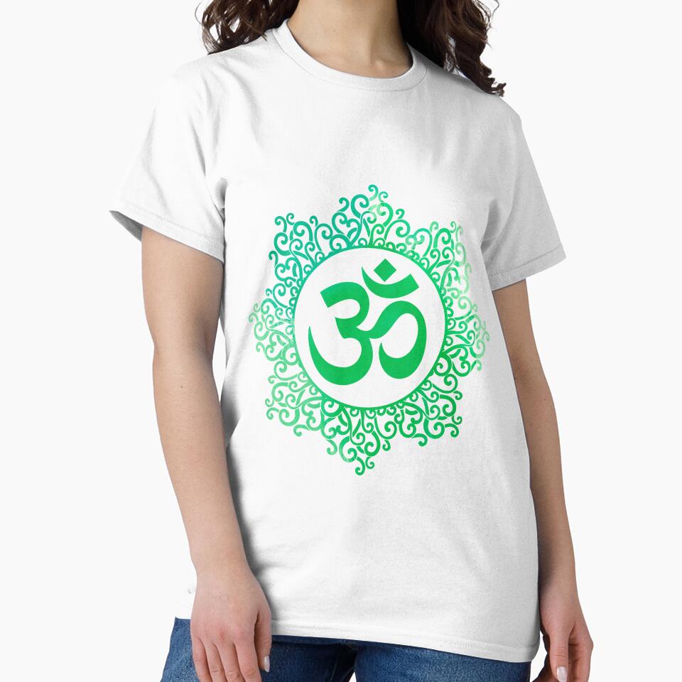 Mandala Om green 003 by vallass