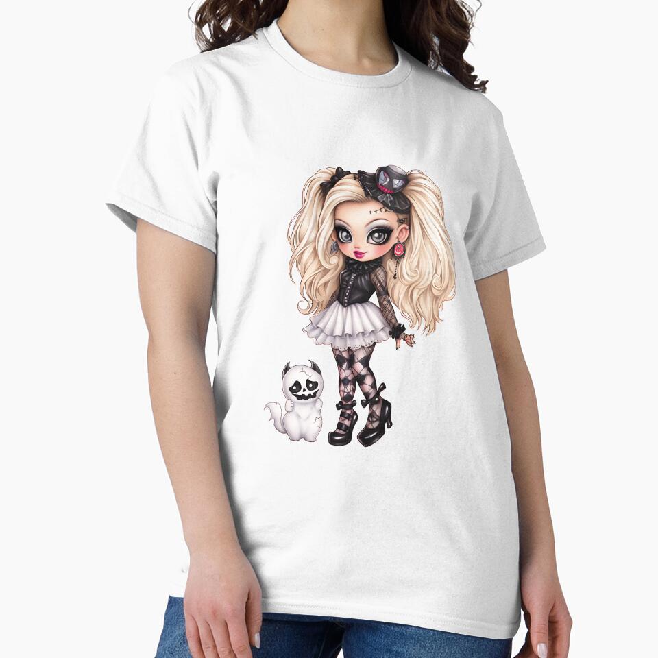 Halloween Cute Little Girl Sublimation Graphic by Eiwaprints