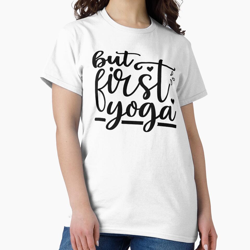 Yoga Saying But First Yoga Motivational Quote by SoccaTamam