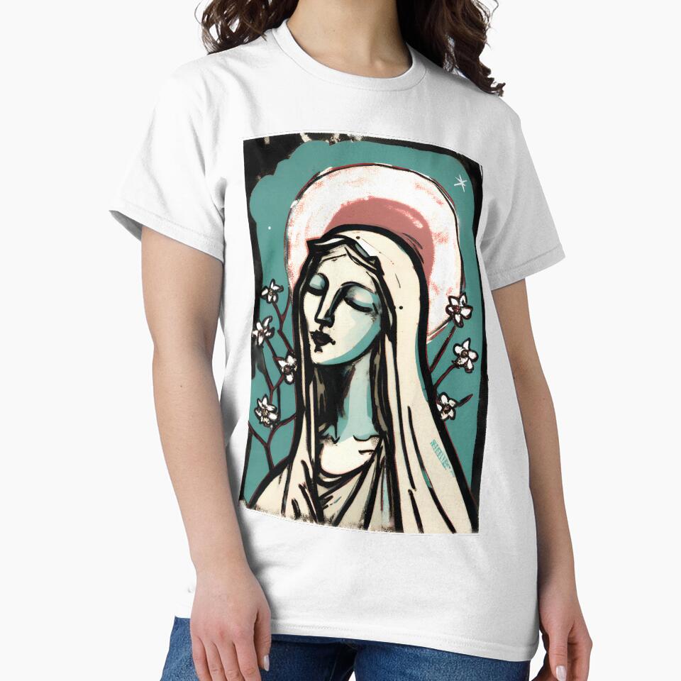 Virgin Mary in modern art style by zhanshi2009