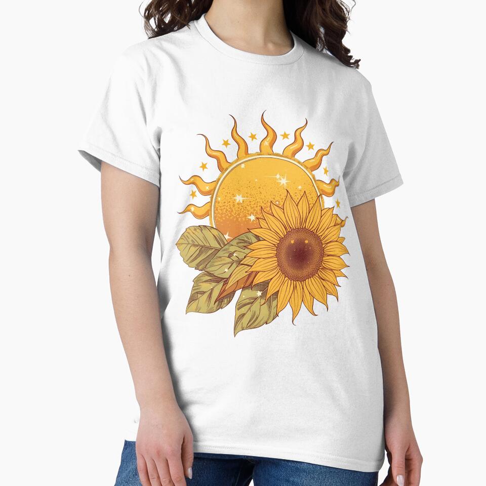 Boho Sunflower Sun Vintage Aesthetic by Brainy Bites19