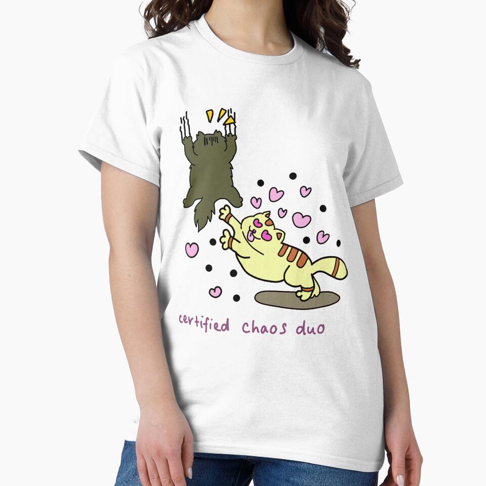 Certified Chaos Duo Cat Funny Cartoon by EnricNacar