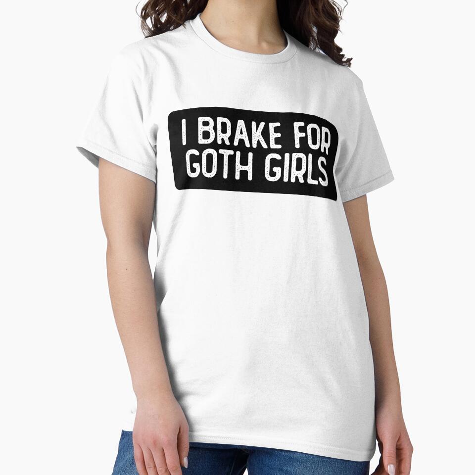 I Brake For Goth Girls Cool Helmet by Sour Soul