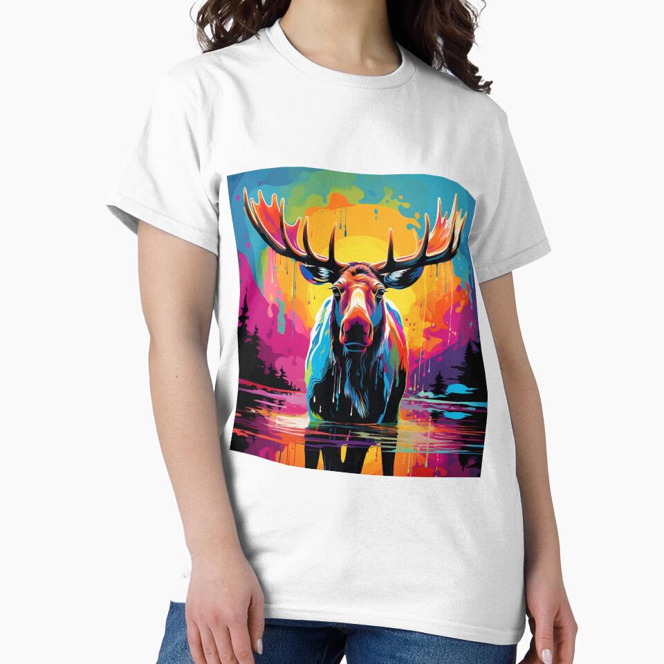 Moose Pop Art 1 by AstroRisq