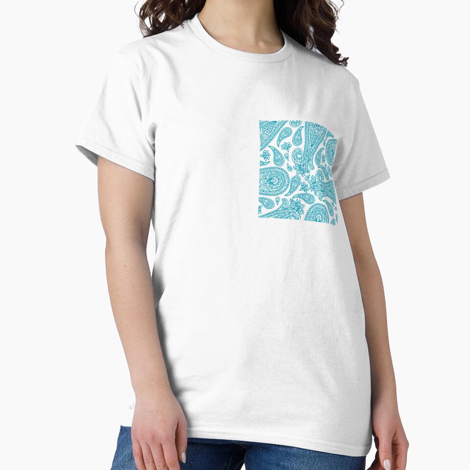 blue boho print Ibiza style by Renartdesign