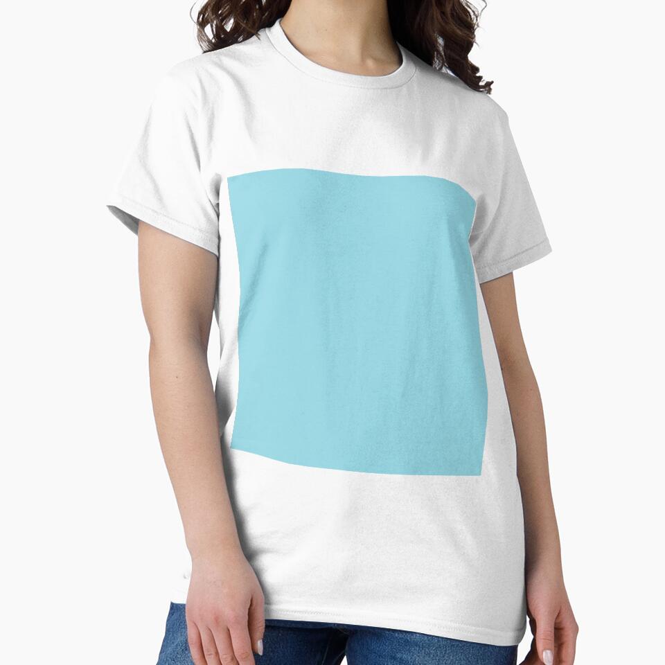 Plain Solid Color Cyan Blue Light Blue by mimihuang creations