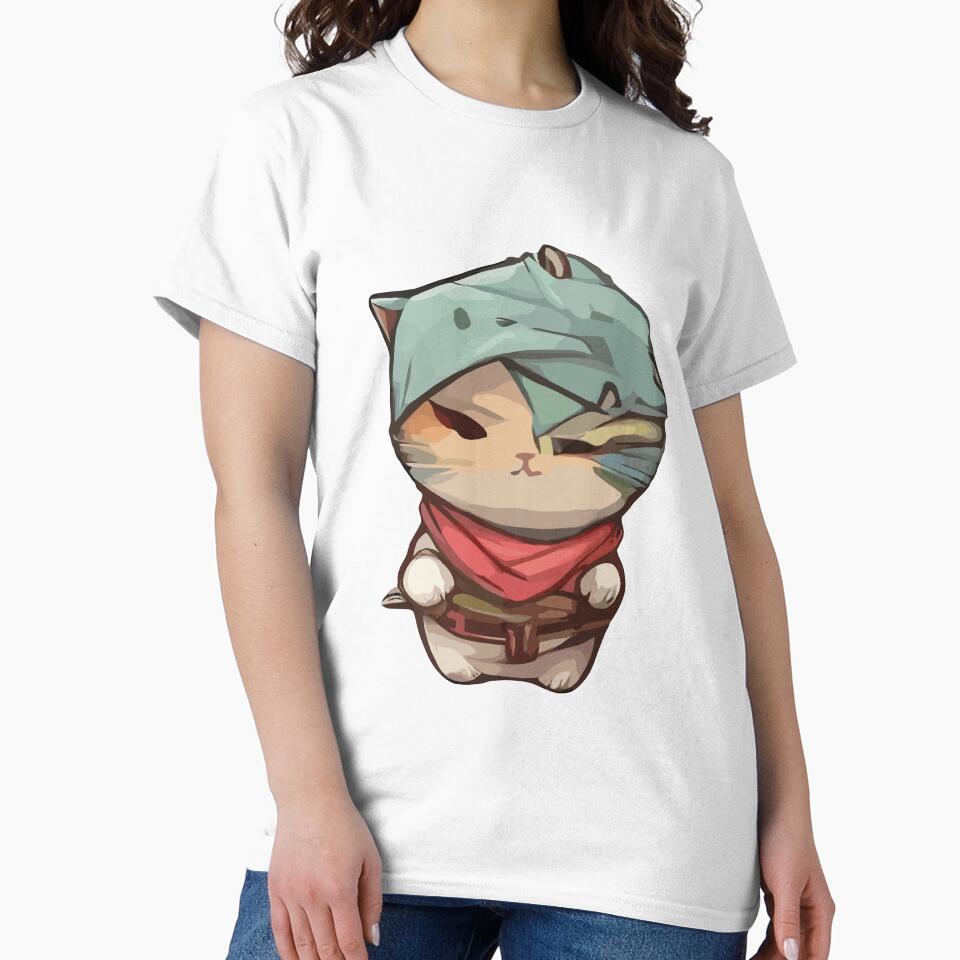 cute kawaii ninja cat with cute eyes by DunuStore
