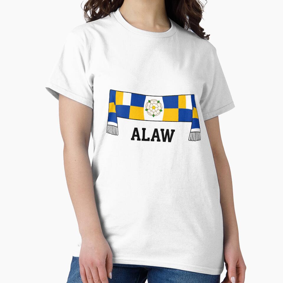LS11 Terrace Scarf Heritage - Retro ALAW Yorkshire Fan Art by Final Whistle Art