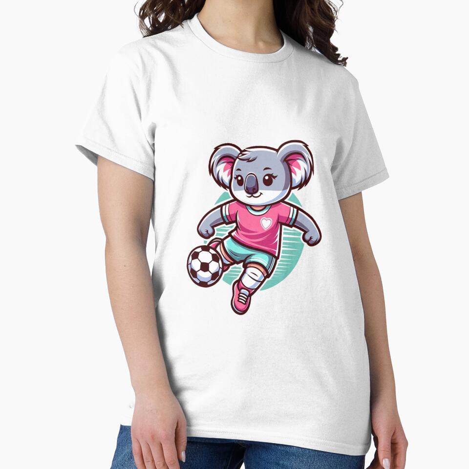 Girl Koala Playing Soccer Animal and Sports Lovers by KCFriends
