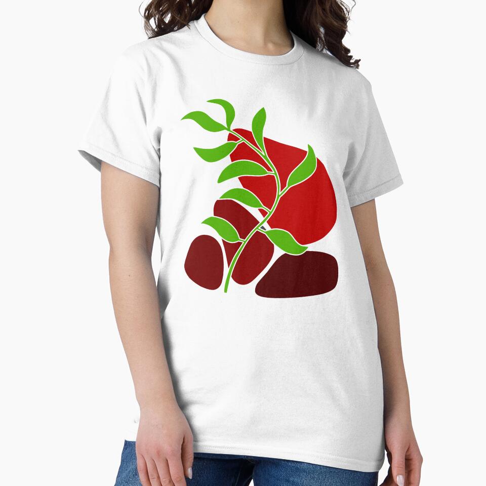 Whimsical Nature Red Boho by Sartoris Art