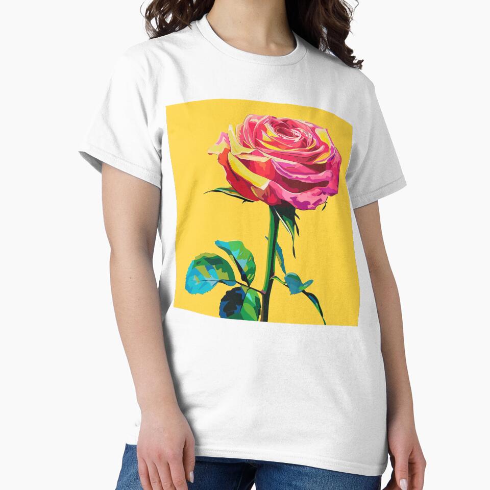 Red Rose Pop Art 4 by AstroRisq