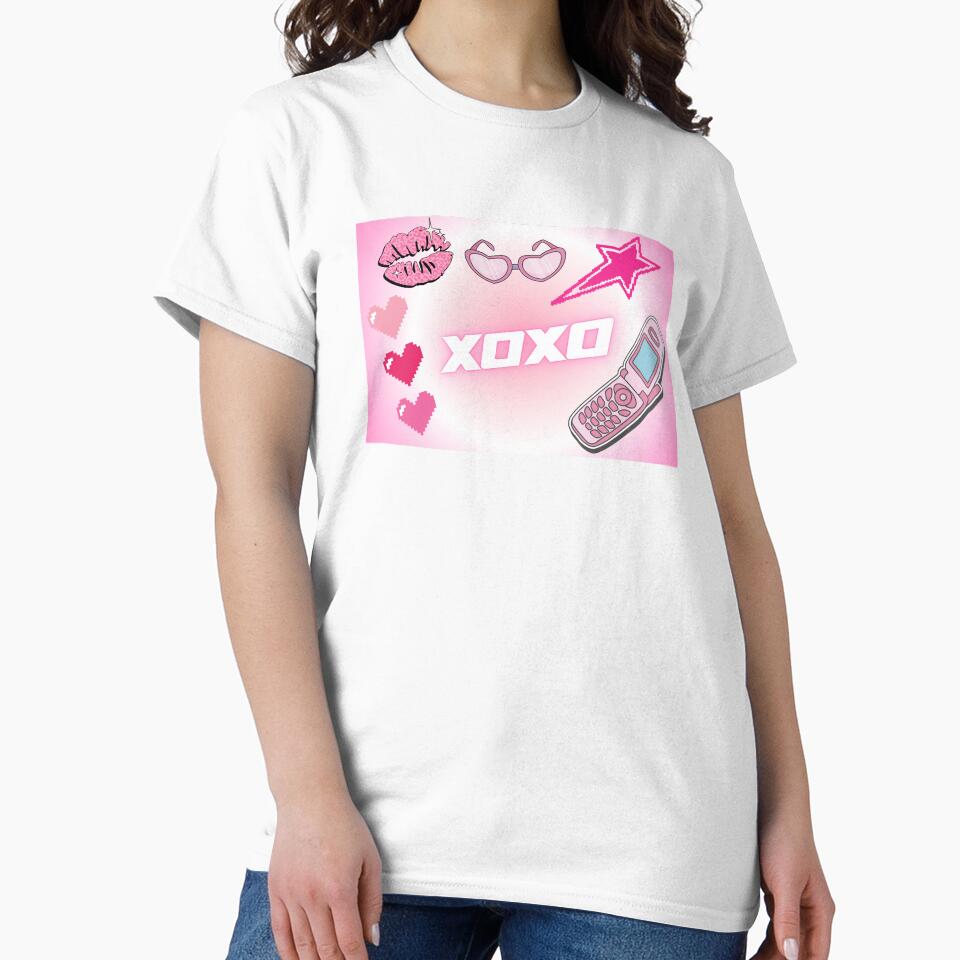 XOXO in Girly Y2K Retro Aesthetic by ClearStatements