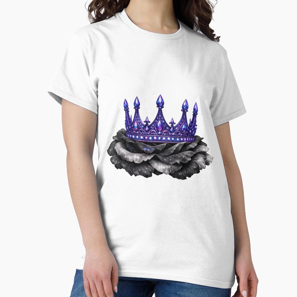 Galaxy Crown on Black Rose Petals by jgvisualarts