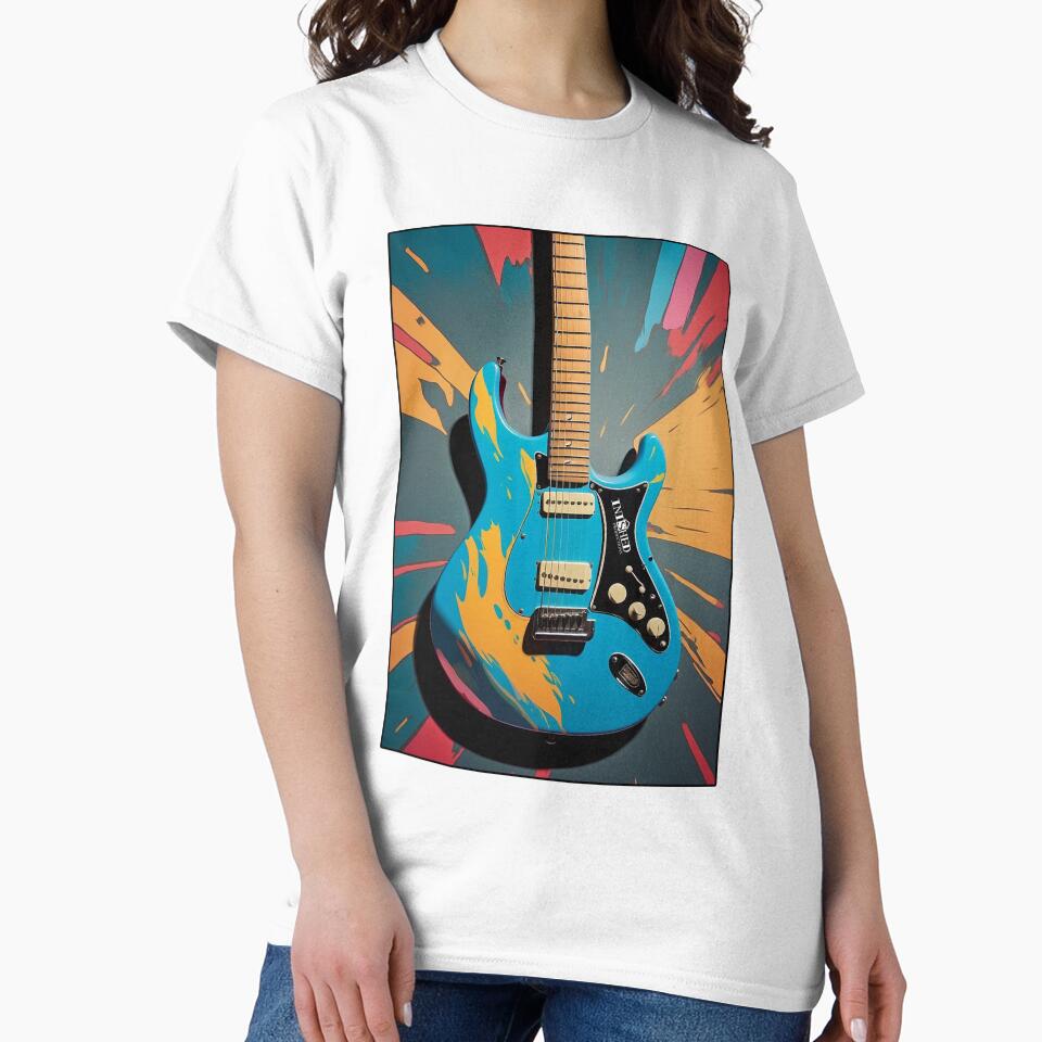 Andy Warhol Inspired Guitar Graffiti Street Artwork by Inished Productions
