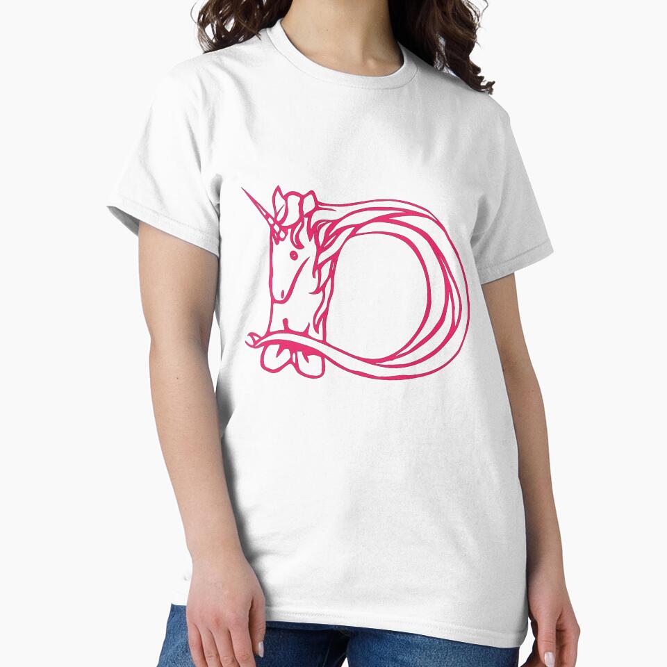 Unicorn Initial Monogram D by Rajeev  Singh