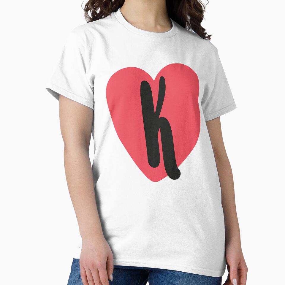 Valentine's Day Initial Shirt Svg, Heart SVG Png, Valentine PNG,Red Heart SVG,Custom Name Svg,Digital File for Sublimation Letter K by infinitylandd