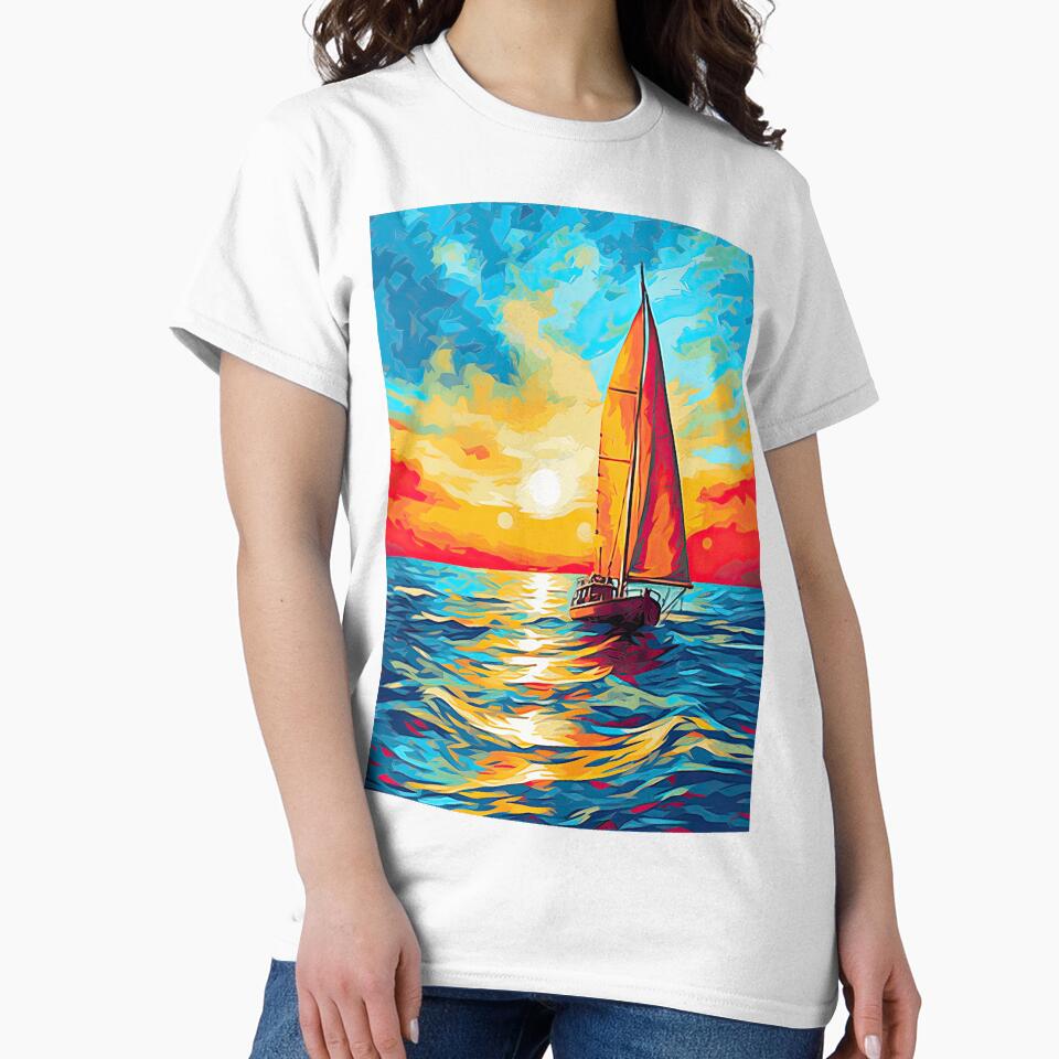 Sailboat pop art sea by ArtHouseNiklas