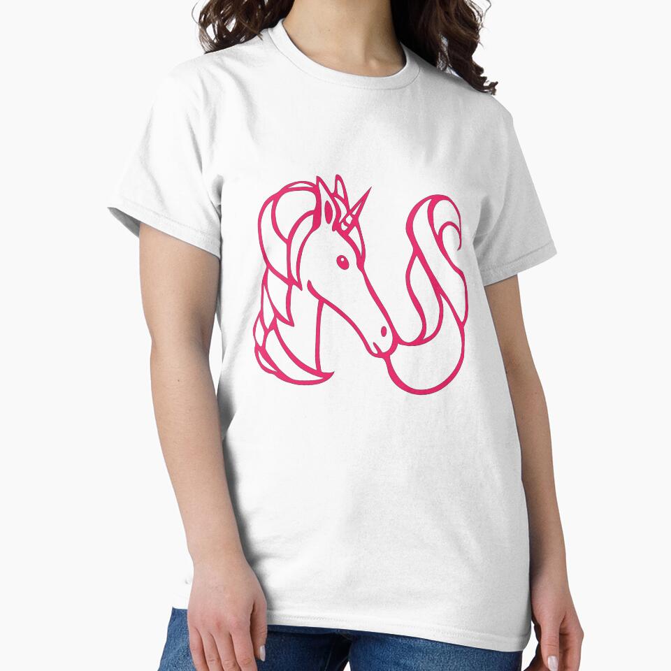Unicorn Initial Monogram N by Rajeev  Singh