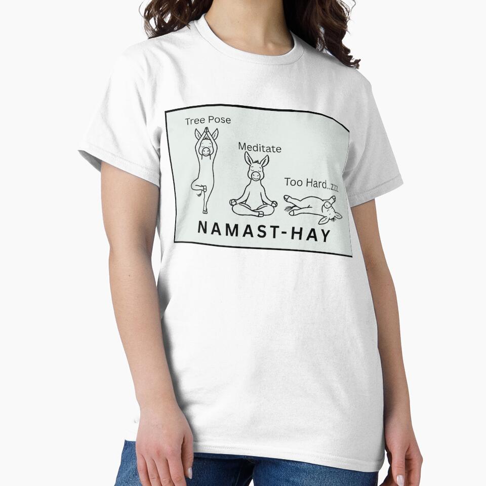 Yoga Pose Funny Animal Print by OneStopDpnkeyShop