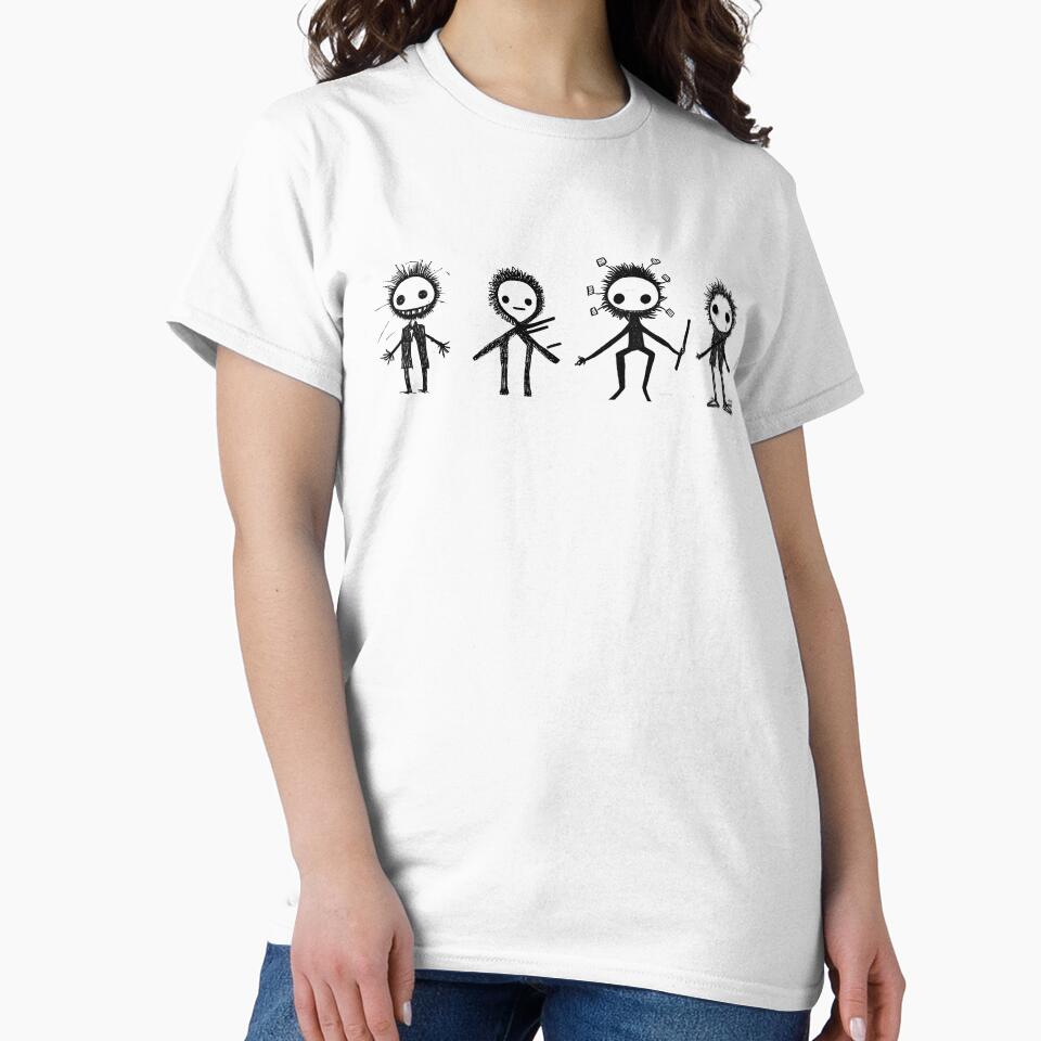 Cute and Deadly Minimalist Stick People by RudeKittenDesigns by rudekitten