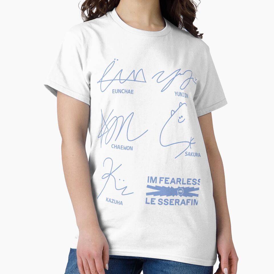 Design with the autographs of le sserafim by mbs-desing