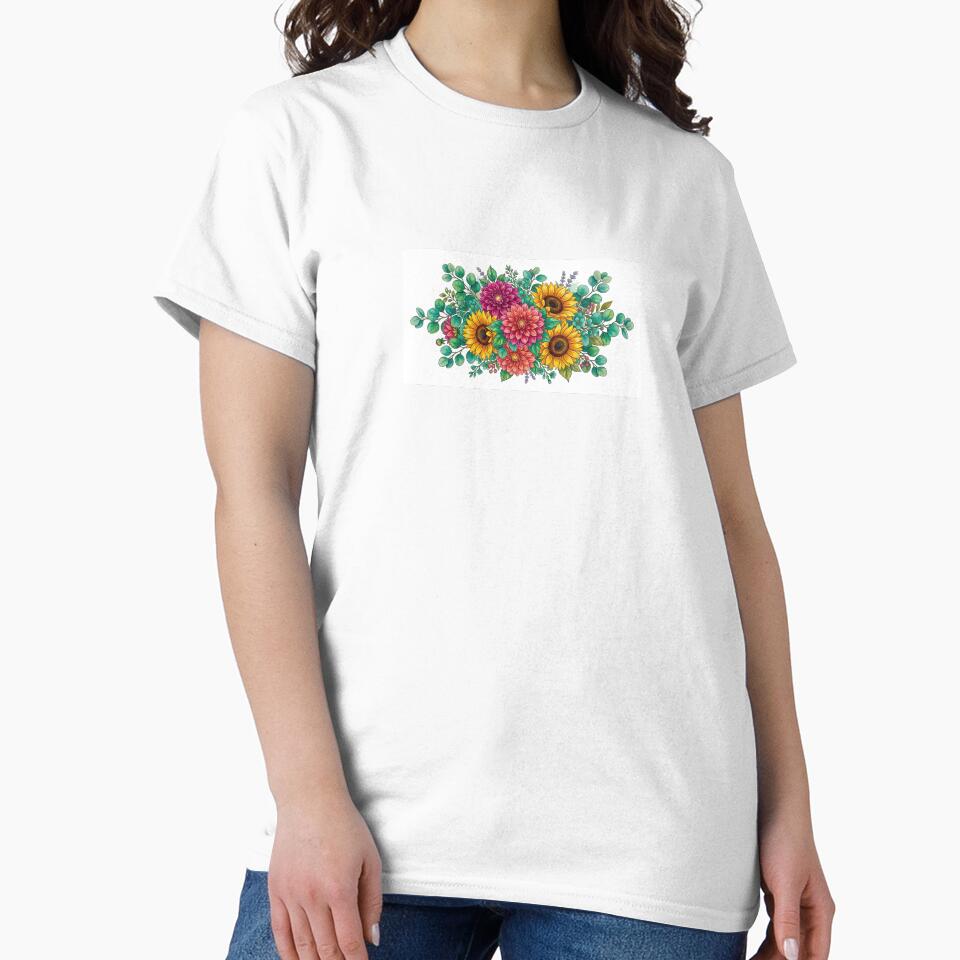 Vibrant Bohemian Floral Bouquet by AARt Studio Store