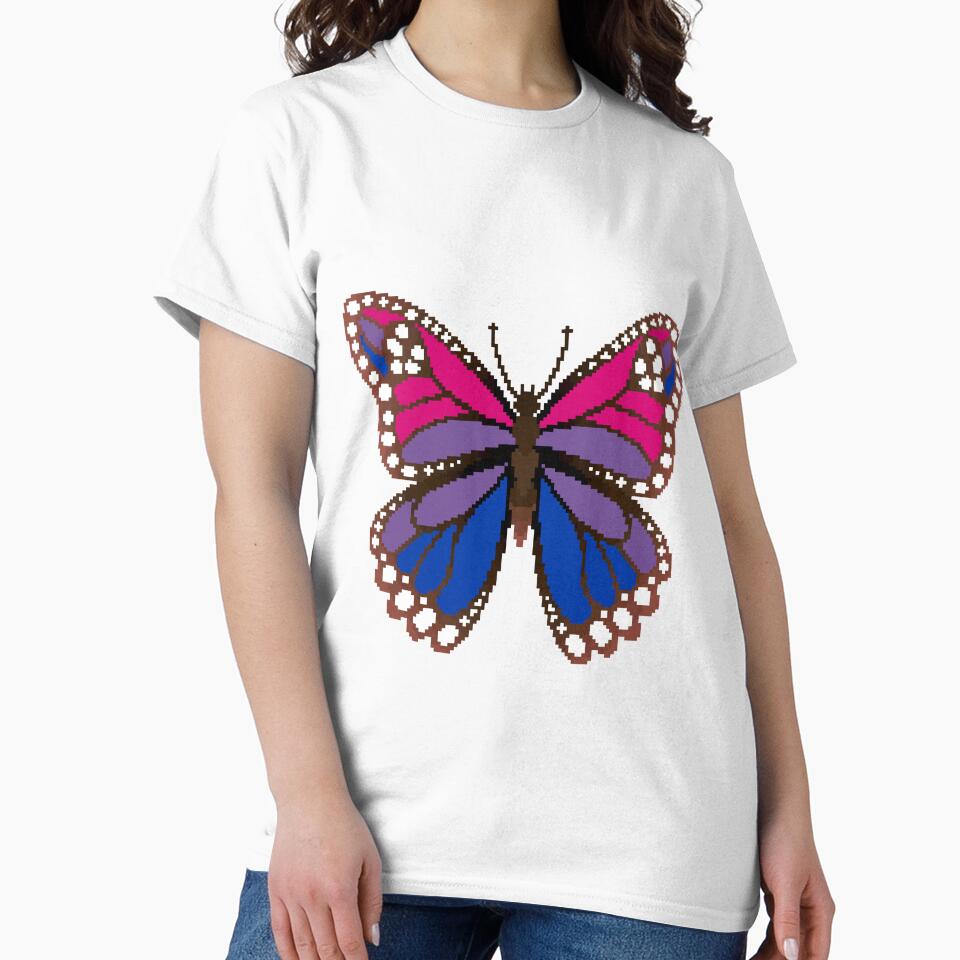 Bi Pride Butterfly by MetallicWings15