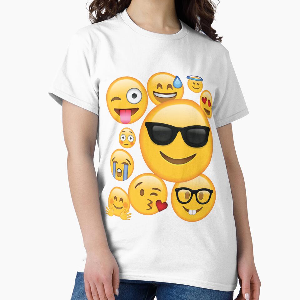 Emoji Pack ComboT-shirt Emoticon Smily Face Tshirt by Syfcondesign