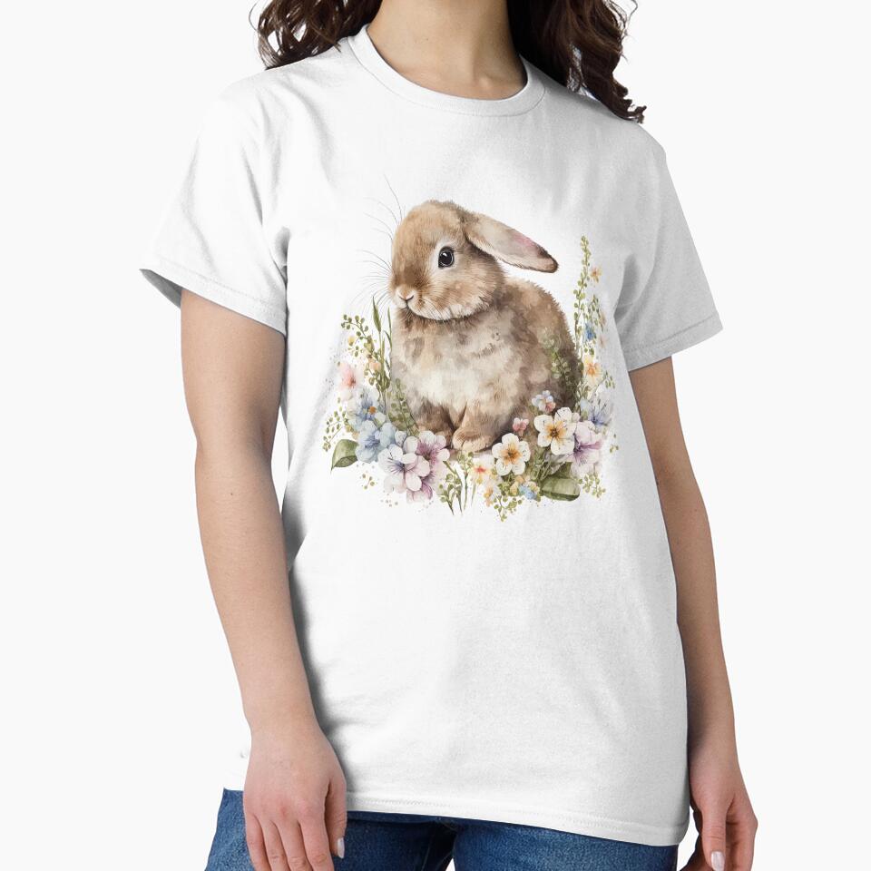 Cute Watercolor Bunny Rabbit by Juliascutecornr