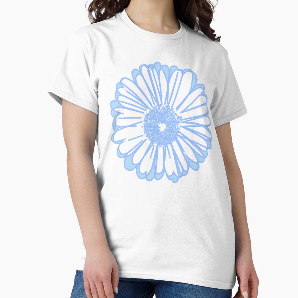 Pretty Blue Daisy by Hedgie Designs