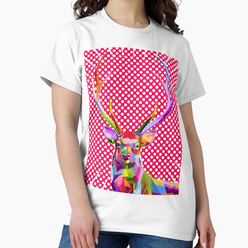 Tunnel Vision Reindeer Pop Art (Bubblegum) by Octavio00
