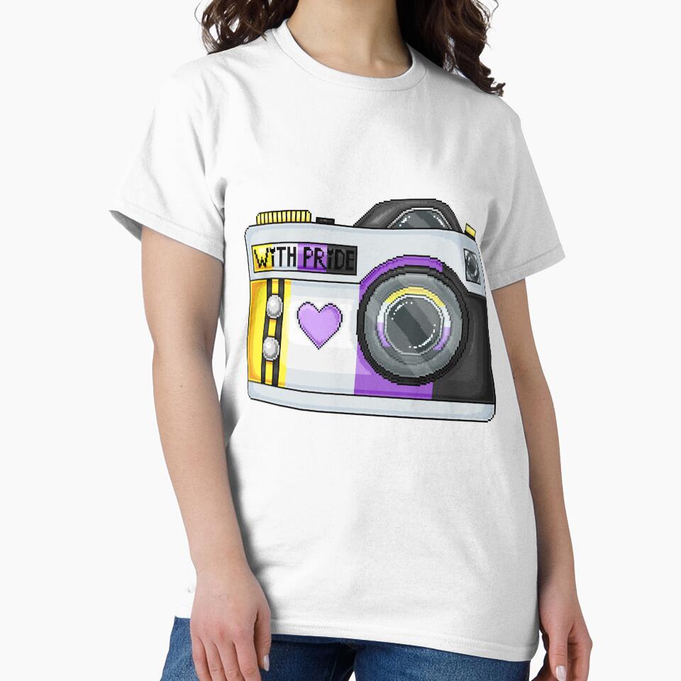 Non-Binary Pride Pixel Camera by MetallicWings15