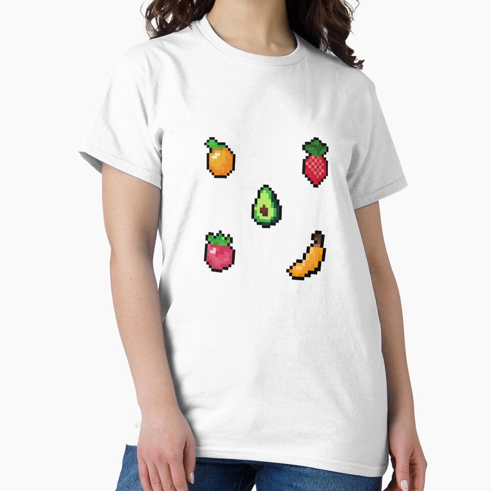Pixel art fruit sticker pack by wonderxwander