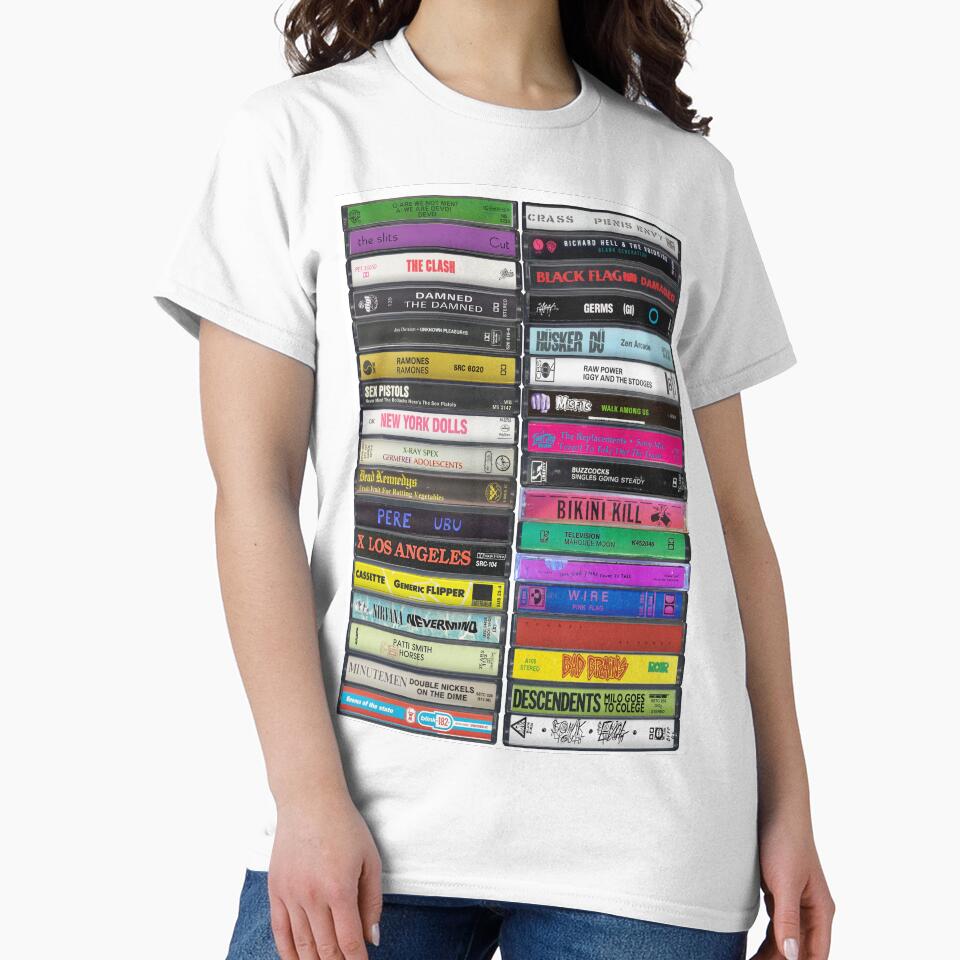 Greatest Punk Albums of All Time - Punk Cassette Print by Mr Mustard Prints
