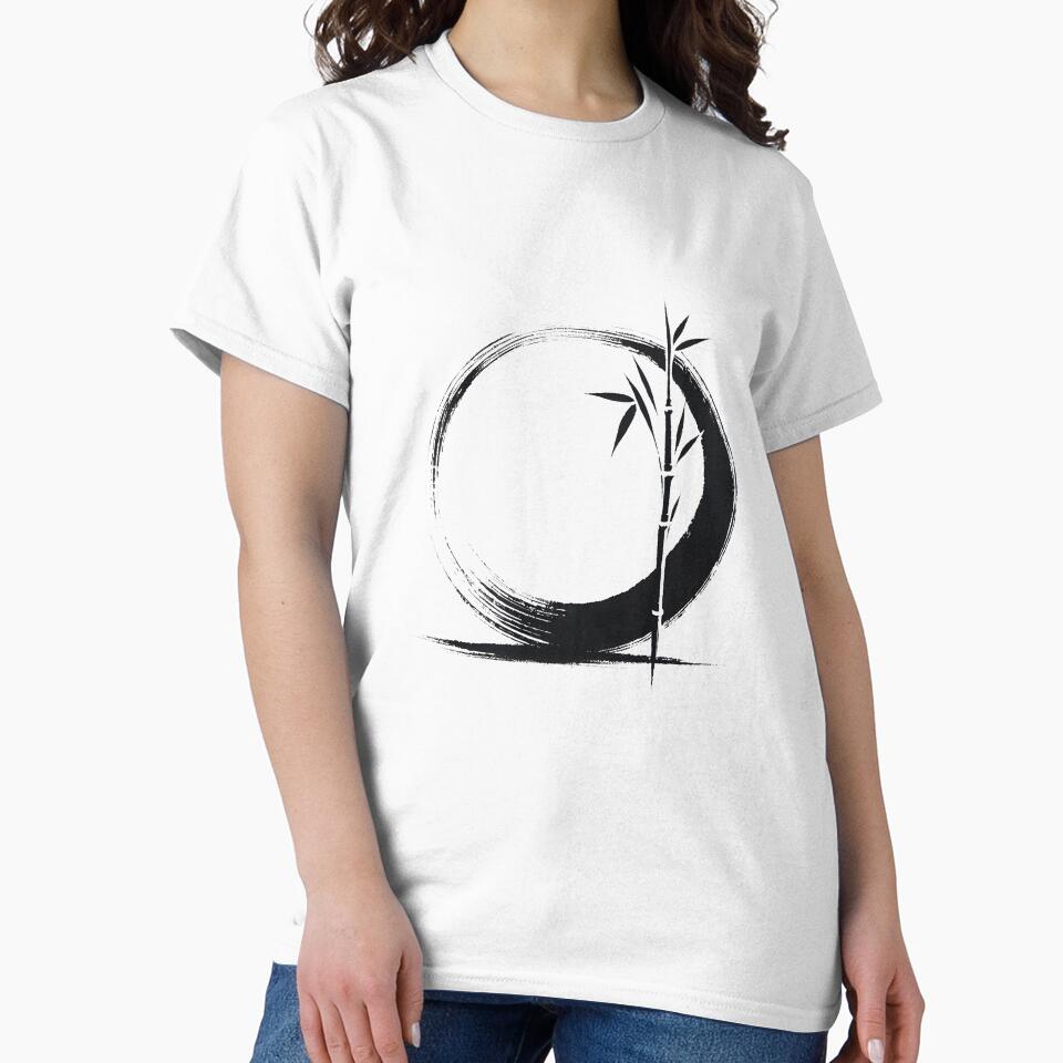 Zen Enso circle with bamboo japanese by goodday Japan