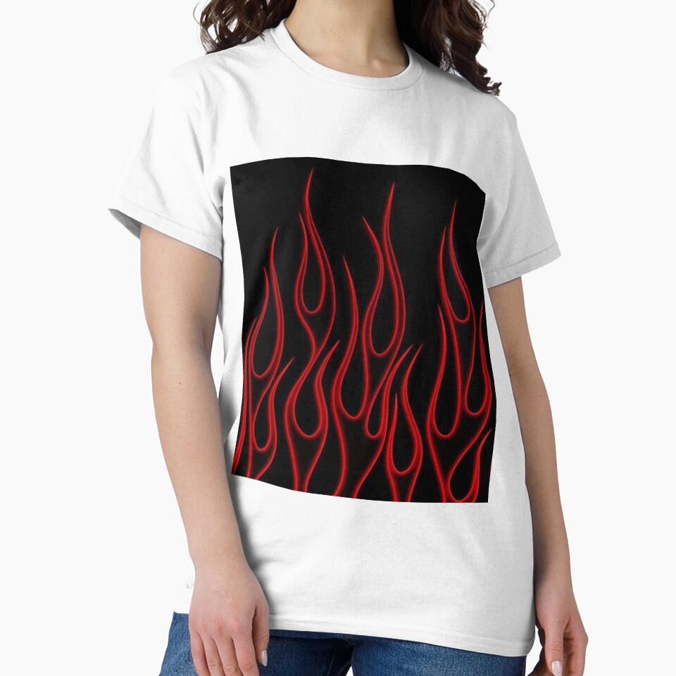 black & red flames by sqftv