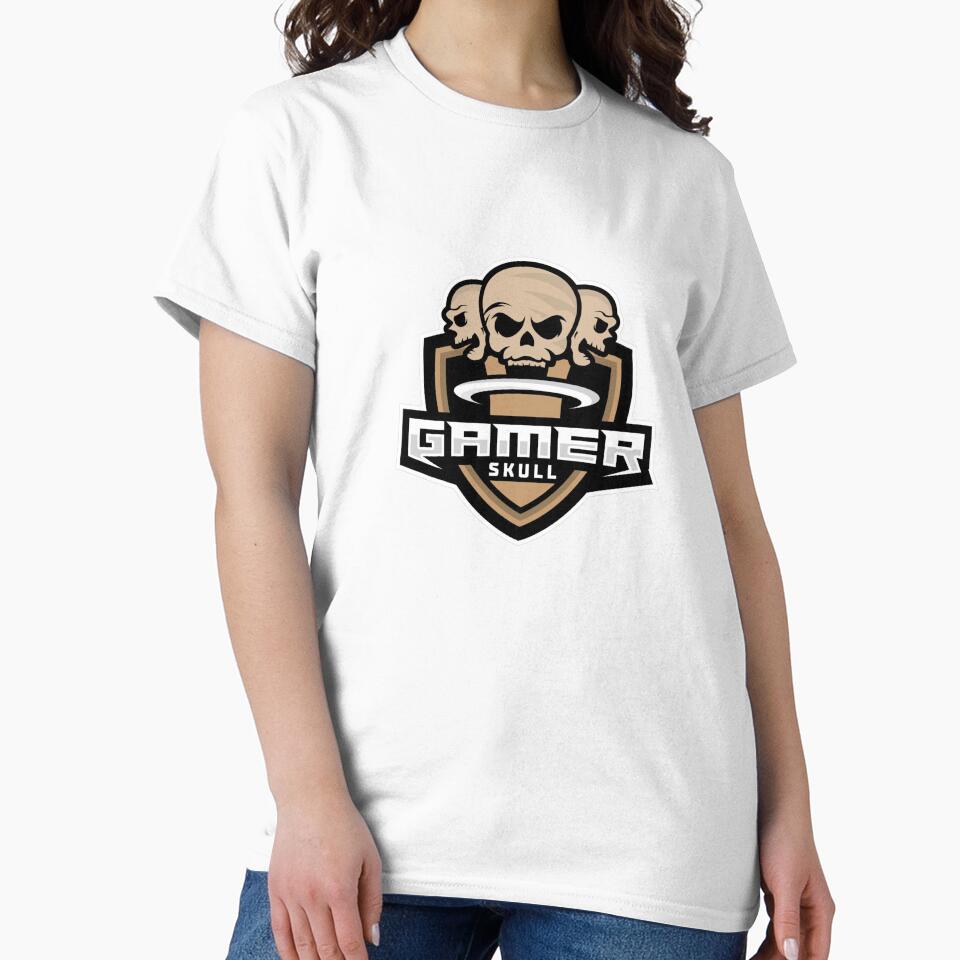 Gamer Skull Logo Sticker– Cool Gaming Skull Emblem for Gamers, Streamers & Esports Fans by animyrox