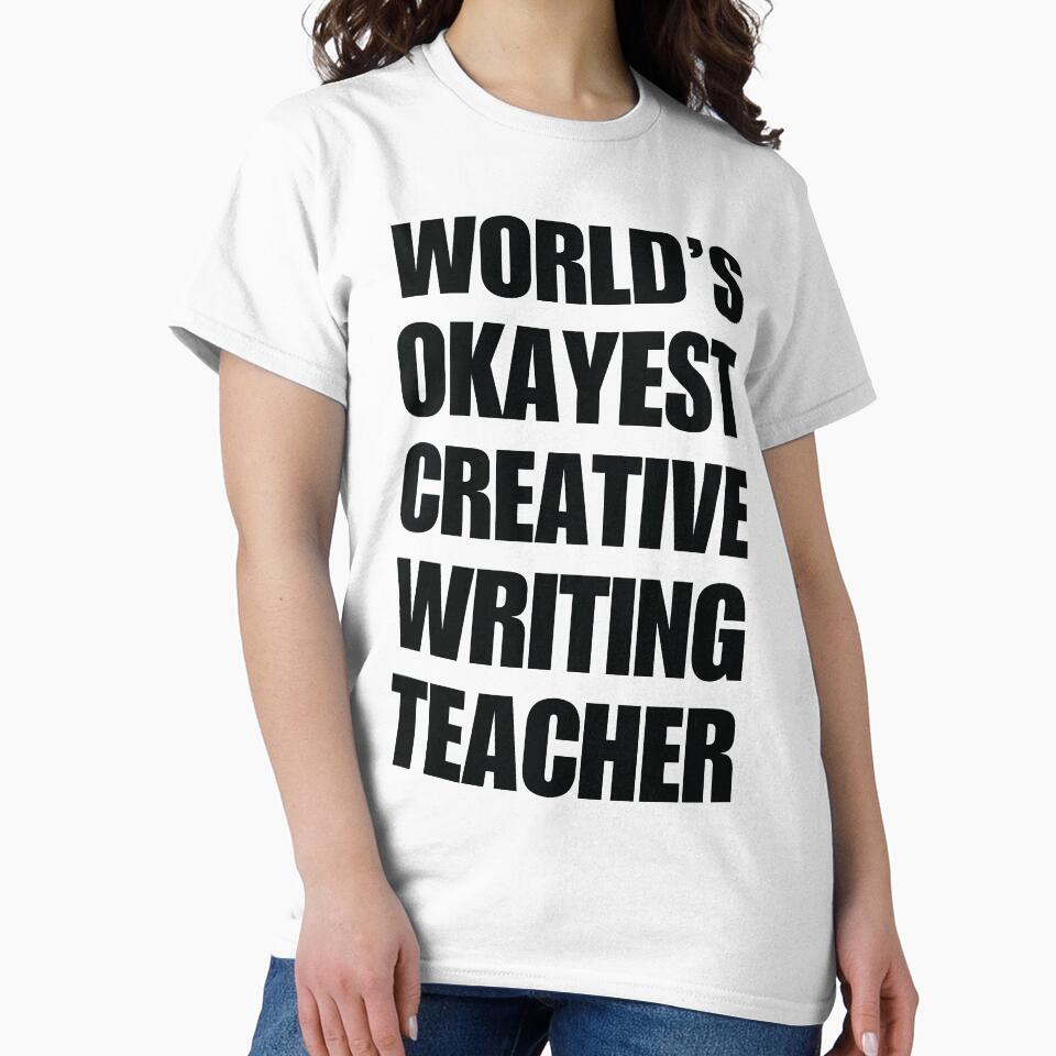 Funny World's Okayest Creative Writing Teacher Cofffee Mug by christianadams