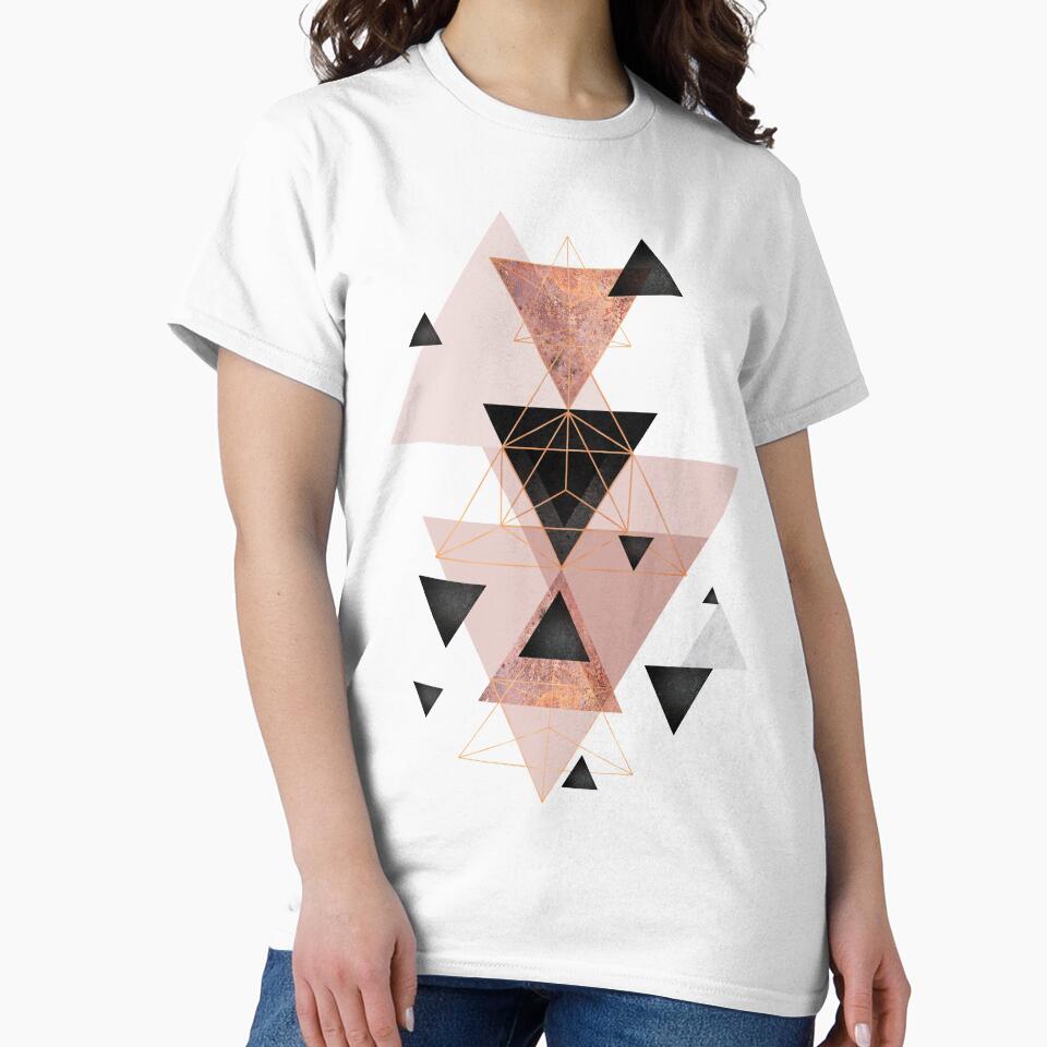 Geometric in blush and rose gold by UrbanEpiphany