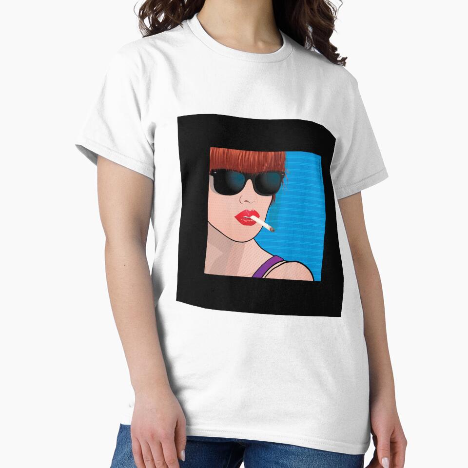 Beautiful Pop Art Girl Cindy by Frank Schuster