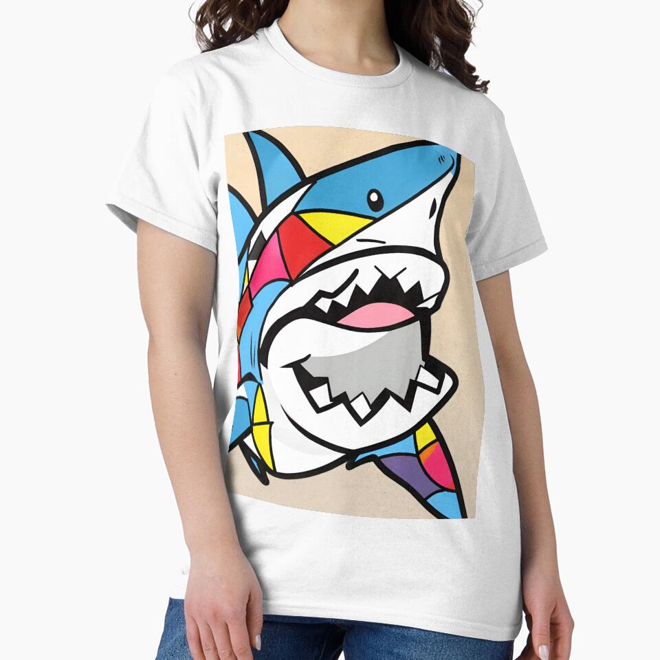 Britto Inspired Shark by Marccohon