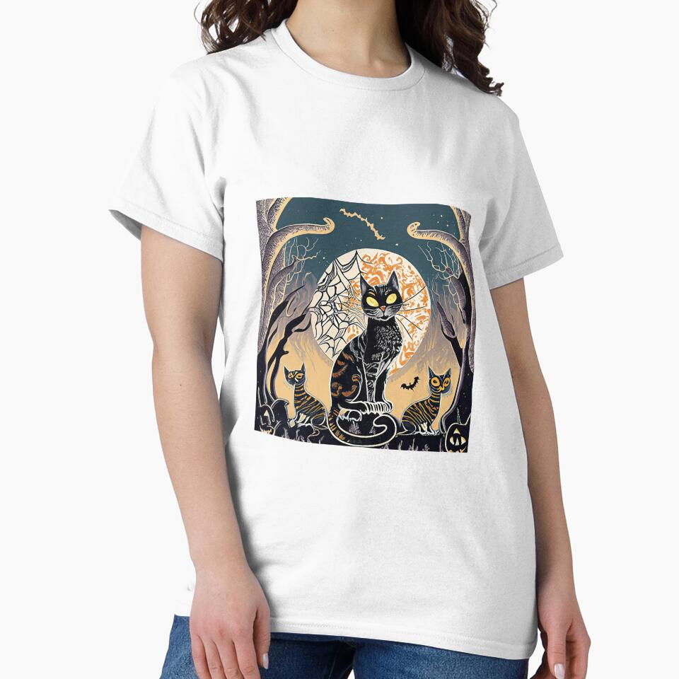Creative Halloweens Cat Illustration by Parallax Grafica