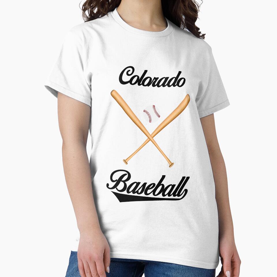 Colorado Baseball T-Shirt for Men and Women by AllStarMerch
