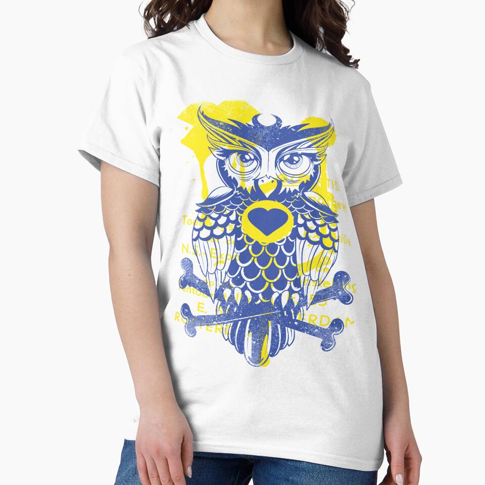 Creative Owl With Bones by leen12 Art Designs Prints